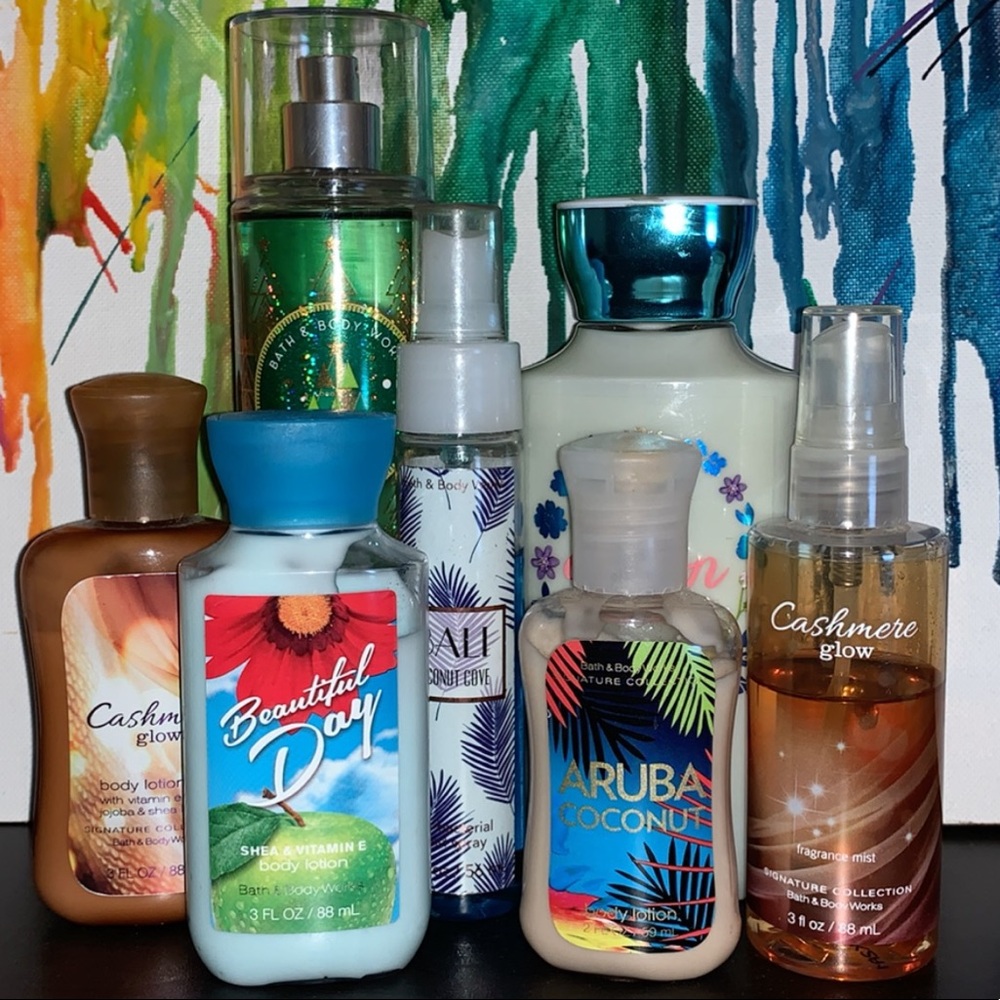 Assorted Bath & Body Works Lotions and Fragrances